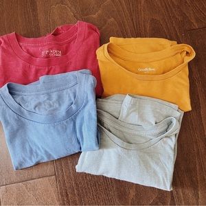 4 mens large plain color tshirts